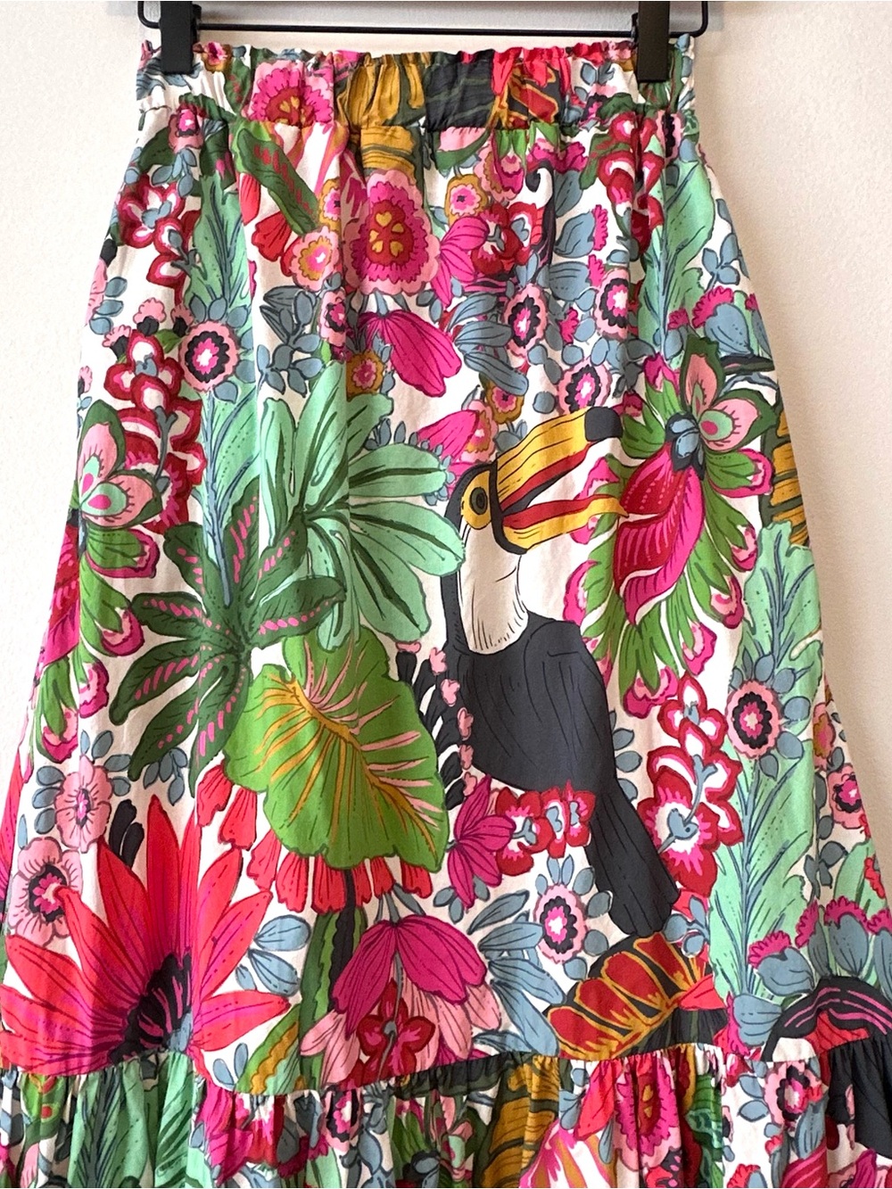 SHIRTAPORTER Made in Italy Tropical Floral Print Maxi Skirt Multi Sz 2/4 - XS/S